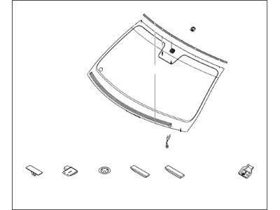 Hyundai 86110-3M030 Windshield Glass Assembly