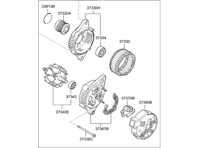 Hyundai 37300-2B960 Generator Assembly