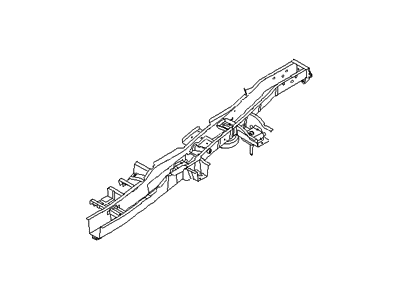 Hyundai 65720-0W200 Member Assembly-Rear Floor Side,RH