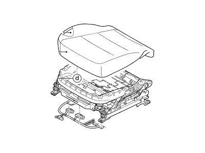 Hyundai 88200-3N620-NVN Cushion Assembly-Front Seat,Passenger