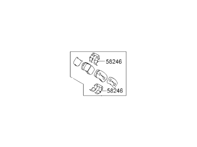 Hyundai 58302-2SA00 Rear Disc Brake Pad Kit