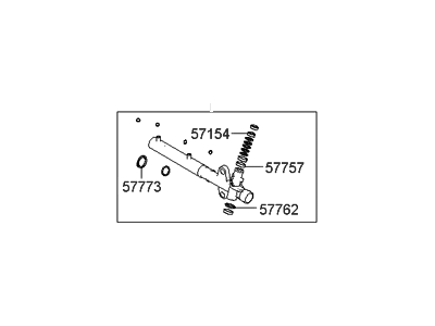 Hyundai Santa Fe Power Steering Gear Seal - 57790-26A00