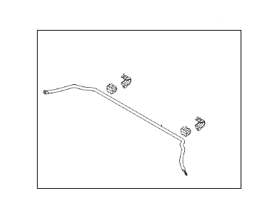 Hyundai 55510-2H000 Bar Assembly-Rear Stabilizer