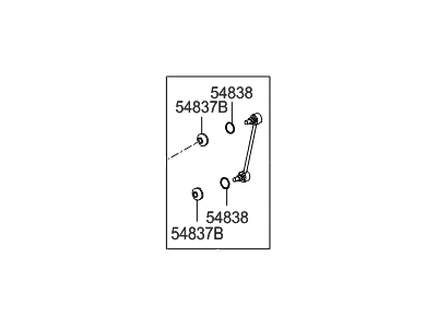 2010 Hyundai Elantra Sway Bar Link - 55530-2H000