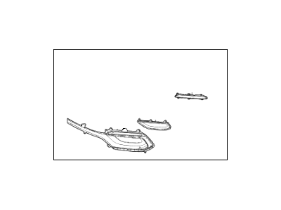 thumbnail image 2 of Evan-Fischer Front Passenger Side Fog Light Cover For Hyundai Santa Fe Sport - 865624Z530 2 of 6