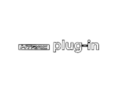 Hyundai Santa Fe Hybrid Emblem - 86316-CL010