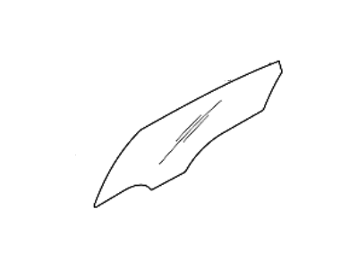 Hyundai 83421-C1010 GLASS-REAR DOOR WINDOW,RH