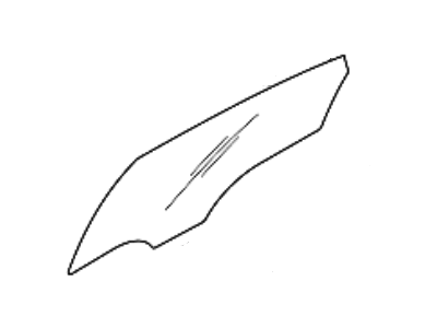 Hyundai 83411-C1010 GLASS-REAR DOOR WINDOW,LH