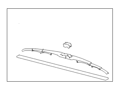 Hyundai 98350-3D050 Windshield Wiper Blade Assembly