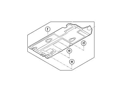 Hyundai 84147-D2000 Under Cover-Rear,RH