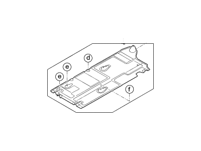 Hyundai 84137-D2000 Under Cover-Rear.LH