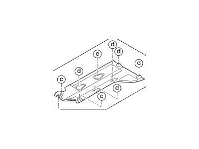 Hyundai 84145-D2000 Under Cover Assembly,RH