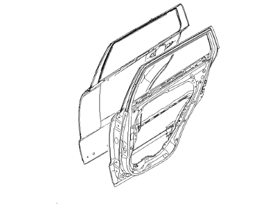 Hyundai 77004-0W010 Panel Assembly-Rear Door,RH