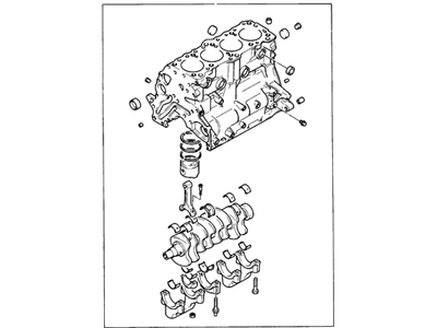 Hyundai 21102-33A00 Engine Assembly-Short