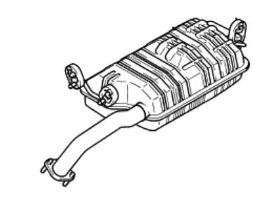 Hyundai Elantra Tail Pipe - 28700-2D800