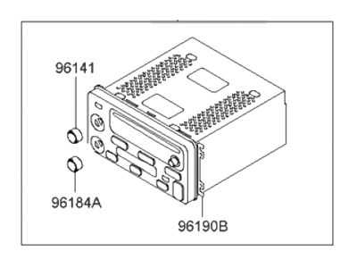 Hyundai 96190-26900 Radio Assembly-Electronic Tune Radio(Nas)