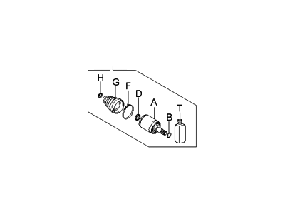 Hyundai Accent CV Joint Boot - 49605-1E000