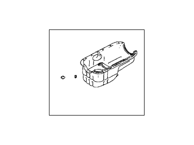 1992 Hyundai Sonata Oil Pan - 21510-35000