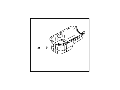 1991 Hyundai Sonata Oil Pan - 21510-35000