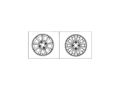 Hyundai 52910-3D310 Aluminum Alloy Rim Wheel 16X6 4 Lug