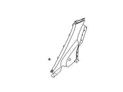Hyundai 85890-3Y000-RY Trim Assembly-Rear Wheel House LH