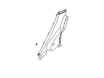 Hyundai 85895-3Y000-RY Trim Assembly-Rear Wheel House RH