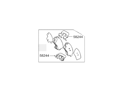 Hyundai Brake Pad Set - 58302-F2A30