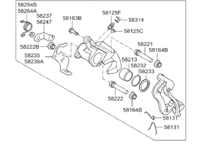 2020 Hyundai Elantra Brake Caliper - 58310-G2A30