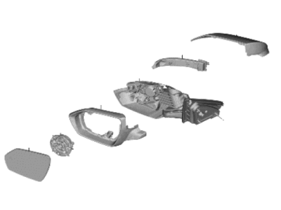Hyundai 87610-AA120 Mirror Assembly-Outside RR View,LH