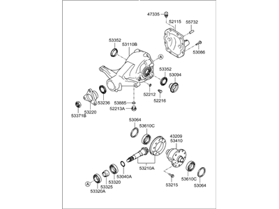 Hyundai Differential - 53000-3C050