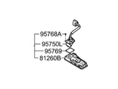 Hyundai Tailgate Handle - 95760-B1010