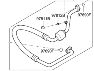 Hyundai Genesis G80 A/C Hose - 97763-B1710