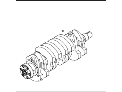 2005 Hyundai Tucson Crankshaft - 23110-37400