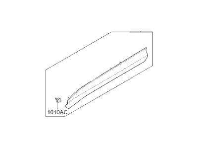 Hyundai 87722-B8500-GAL Garnish Assembly-Front Door Side RH