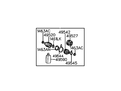 Hyundai Sonata CV Joint Boot - 49505-33C00