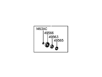 Hyundai 49504-33C00 Bearing Kit-Front Axle