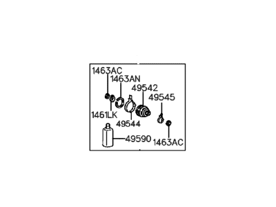 1990 Hyundai Sonata CV Joint Boot - 49506-33C00