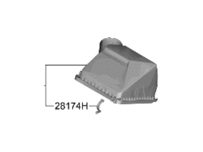 Hyundai Elantra N Air Filter Box - 281A1-IB050