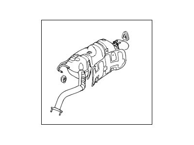 Hyundai 28700-3J180 Tail With Muffler Pipe, Right