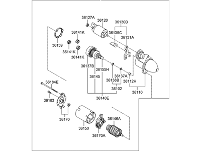 Hyundai 36100-2G200 Starter Assembly