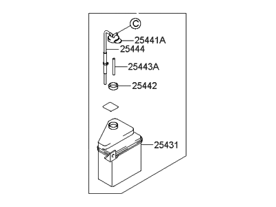 Hyundai Accent Coolant Reservoir - 25430-25500