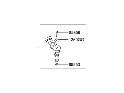 Hyundai 89850-2C000 Holder Assembly-Child Rest Hook