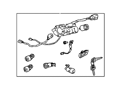 Hyundai 81905-33190-DT Lock Key & Cylinder Set