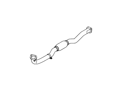 2009 Hyundai Tucson Exhaust Pipe - 28610-2E400