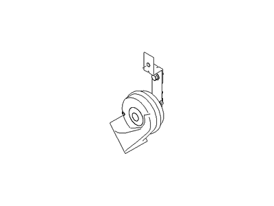 Hyundai 96611-4D000 Horn Assembly-Low Pitch