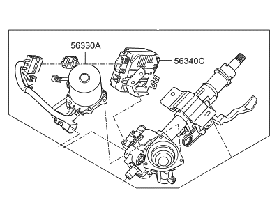 Hyundai 56310-E6700 Column Assembly-Upper