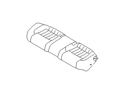 Hyundai 89160-3M730-YHW Rear Seat Cushion Covering Assembly