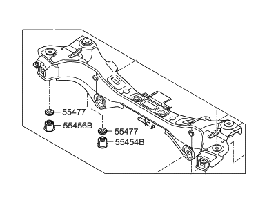 Hyundai Rear Crossmember - 55405-3V150