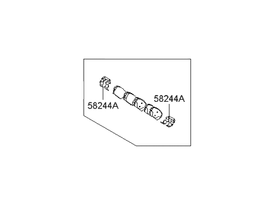 Hyundai 58302-2HA00 Rear Disc Brake Pad Kit