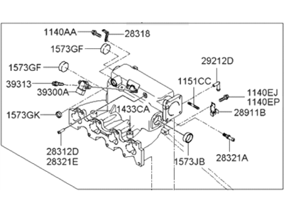 Hyundai Elantra Intake Manifold - 28310-23890